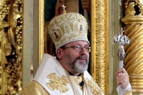 His Beatitude Sviatoslav celebrates the Divine Liturgy