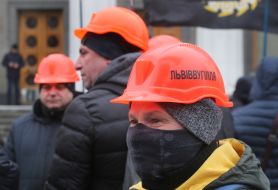 Miners' protest action