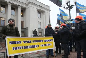 Miners' protest action