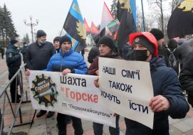 Miners' protest action