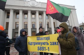 Miners' protest action