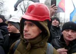 Miners' protest action