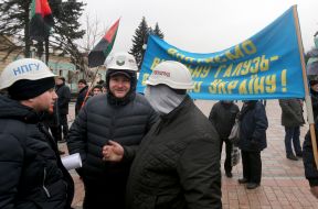 Miners' protest action
