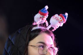 Ceremony of lighting the lights on the main Christmas tree of the country on Sofia Square