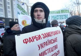 Participants of the action "Culture in Ukraine - above all?"