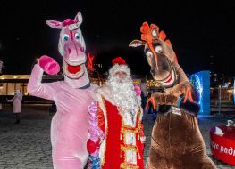 Animators in costumes of fairy-tale heroes