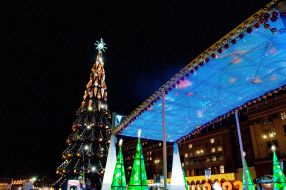 New Year tree in Kharkov