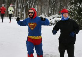 New Year's costume race in Lviv