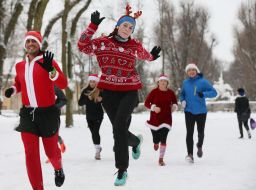 New Year's costume race in Lviv
