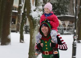 New Year's costume race in Lviv