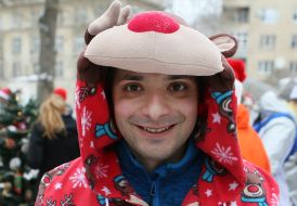 New Year's costume race in Lviv