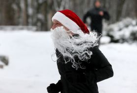 New Year's costume race in Lviv