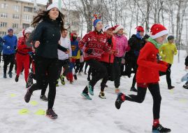 New Year's costume race in Lviv