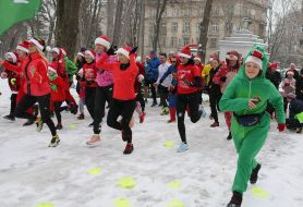 New Year's costume race in Lviv
