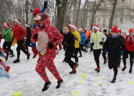 New Year's costume race in Lviv