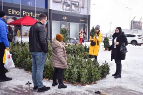 Christmas market in Zaporozhye