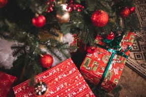 Christmas gifts under the Christmas tree