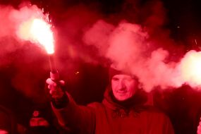 Torchlight procession on the occasion of Stepan Bandera's birthday in Kyiv