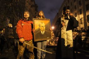 Torchlight procession on the occasion of Stepan Bandera's birthday in Kyiv