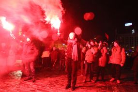 Torchlight procession on the occasion of Stepan Bandera's birthday in Kyiv