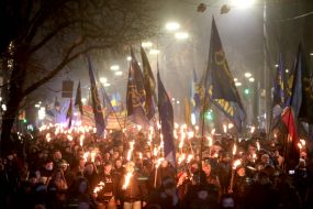 Смолоскипна хода з нагоди Дня народження Степана Бандери в Києві