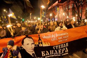 Смолоскипна хода з нагоди Дня народження Степана Бандери в Києві