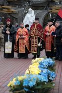 Participants of the action in the Memorial Park of Ivano-Frankivsk