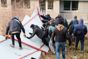 Protest action against the construction of Cherepanova Mountain