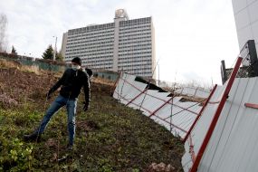 Protest action against the construction of Cherepanova Mountain