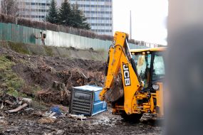 Excavator on Cherepanova Hill