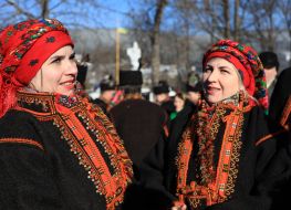 Participants of the regional festival "Hutsul carol"
