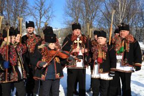 Participants of the regional festival "Hutsul carol"