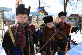 Participants of the regional festival "Hutsul carol"