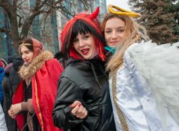 Nativity scene fest 2022 in Kharkiv