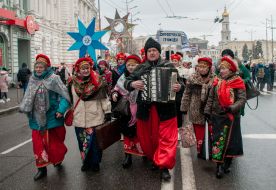 Nativity scene fest 2022 in Kharkiv