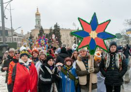 Nativity scene fest 2022 in Kharkiv