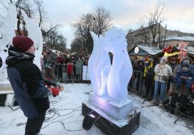 Ice Sculpture Competition "Holiday in Lviv"