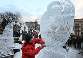 Ice Sculpture Competition "Holiday in Lviv"