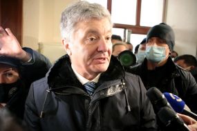 Petro Poroshenko in the building of the Pechersky District Court of Kyiv