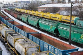 Railway cars in Lviv