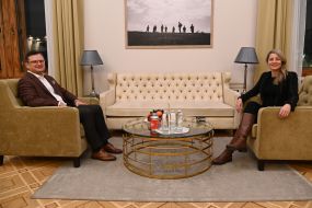 Dmytro Kuleba and Melani Zholi