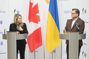 Melani Zholi and  Dmytro Kuleba