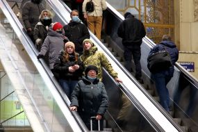 Passengers at the Central Railway Station