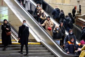 Passengers at the Central Railway Station