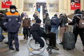Passengers at the Central Railway Station