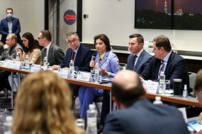 Participants in the discussion of business protection issues