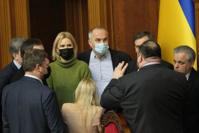 Olena Kondratyuk and Nestor Shufrych