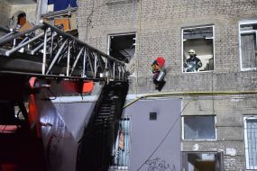 A house in Zaporizhia was damaged as a result of the explosion