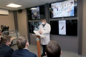 Denis Monastyrsky visited the wounded servicemen in Dnipro