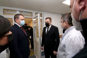 Denis Monastyrsky visited the wounded servicemen in Dnipro